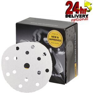 Mirka White Basecut Velro 150mm Sanding Discs - Box 100 6" Abrasive P120 Grit Mirka White Basecut Velro 150mm Sanding Discs - Box 100 6" Abrasive P120 Grit