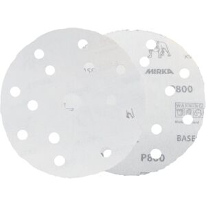 Mirka White Basecut Velro 150mm Sanding Discs - 25 Sheets 6" Abrasive P800 Grit Mirka White Basecut Velro 150mm Sanding Discs - 25 Sheets 6" Abrasive P800 Grit