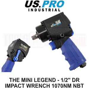 US PRO Industrial 1/2” Drive Mini Air Impact Gun 680 Nm or 1070 Nm NBT 8607 US PRO Industrial 1/2” Drive Mini Air Impact Gun 680 Nm or 1070 Nm NBT 8607