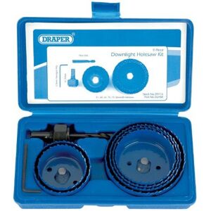 Draper 89716 9-Piece Holesaw Kit for Downlights Draper 89716 9-Piece Holesaw Kit for Downlights