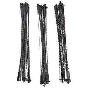 Tlily 36Pcs Scroll Saw Blades 127mm Carbon Steel Fretsaw Blades with Pin 15/18/24 Teet Tlily 36Pcs Scroll Saw Blades 127mm Carbon Steel Fretsaw Blades with Pin 15/18/24 Teet
