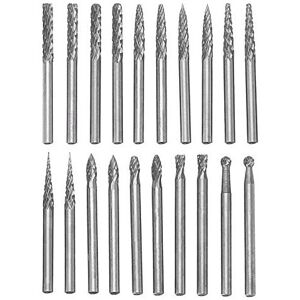 Gasea 20pcs 3mm 18 Shank Double Cut Head Tungsten Carbide Rotary Burr Set for Woodwork Gasea 20pcs 3mm 18 Shank Double Cut Head Tungsten Carbide Rotary Burr Set for Woodwork