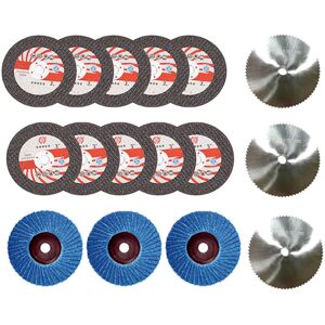Tlily 16Pcs 75X10Mm Angle Grinding Wheel Set Wood Metal Cutting Disc HSS Carbide Polis Tlily 16Pcs 75X10Mm Angle Grinding Wheel Set Wood Metal Cutting Disc HSS Carbide Polis