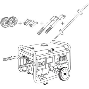 Transportation kit KS 10 KIT for petrol generators Könner & Söhnen Transportation kit KS 10 KIT for petrol generators Könner & Söhnen