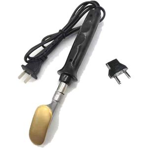 Unbranded Electric Soldering Iron With Plastic Handle Flat Tip For Car Bumper Repair Hand Unbranded Electric Soldering Iron With Plastic Handle Flat Tip For Car Bumper Repair Hand