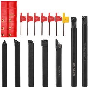 Unbranded 7pcs 10mm Shank Lathe Turning Tool Holder Boring Bar With Carbide Inserts Unbranded 7pcs 10mm Shank Lathe Turning Tool Holder Boring Bar With Carbide Inserts