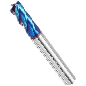 GreenZech (Φ8*R0.5*8D*60L) 5/6/8mm R0.5 Nano Blue Coating Carbide End Mill HRC60 4 Flute C GreenZech (Φ8*R0.5*8D*60L) 5/6/8mm R0.5 Nano Blue Coating Carbide End Mill HRC60 4 Flute C
