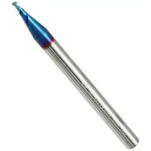 GreenZech (3/4) R0.5-R3 2 Flutes Tungsten Carbide End Mill HRC65 NACO Coated Ball Nose Mil GreenZech (3/4) R0.5-R3 2 Flutes Tungsten Carbide End Mill HRC65 NACO Coated Ball Nose Mil