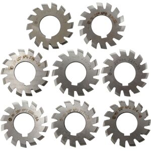 Unbranded 8pcs Module 1 PA20 Bore 22mm #1-8 HSS Involute Gear Milling Cutter Unbranded 8pcs Module 1 PA20 Bore 22mm #1-8 HSS Involute Gear Milling Cutter