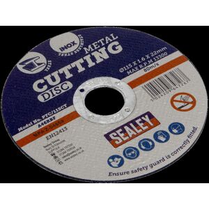 Sealey Cutting Disc Ø115 x 1.6mm Ø22mm Bore Sealey Cutting Disc Ø115 x 1.6mm Ø22mm Bore