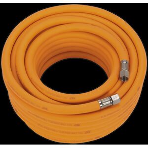 Sealey Air Hose 15m x Ø8mm Hybrid High-Visibility with 1/4"BSP Unions Sealey Air Hose 15m x Ø8mm Hybrid High-Visibility with 1/4"BSP Unions