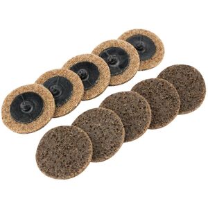Draper Polycarbide Abrasive Pads, 50mm, Coarse (Pack of 10) Draper Polycarbide Abrasive Pads, 50mm, Coarse (Pack of 10)
