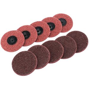 Draper Polycarbide Abrasive Pads, 75mm, Medium (Pack of 10) Draper Polycarbide Abrasive Pads, 75mm, Medium (Pack of 10)