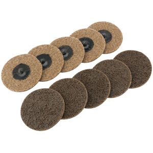 Draper Polycarbide Abrasive Pads, 75mm, Coarse (Pack of 10) Draper Polycarbide Abrasive Pads, 75mm, Coarse (Pack of 10)