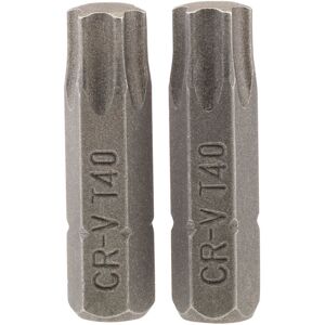 Draper TX-STAR® Insert Bit, 1/4"" Hex, 25mm Long, T40 (Pack of 2) Draper TX-STAR® Insert Bit, 1/4"" Hex, 25mm Long, T40 (Pack of 2)