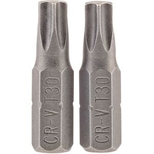 Draper TX-STAR® Insert Bit, 1/4"" Hex, 25mm Long, T30 (Pack of 2) Draper TX-STAR® Insert Bit, 1/4"" Hex, 25mm Long, T30 (Pack of 2)