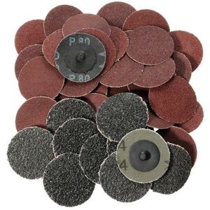 GreenZech 40pcs 2 Inch 24 60 80 120 Grit Roll Lock Sanding Discs GreenZech 40pcs 2 Inch 24 60 80 120 Grit Roll Lock Sanding Discs