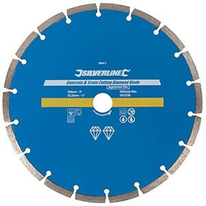 Silverline 589673 Concrete and Stone Cutting Diamond Blade 230 x 2223 mm Segmented Rim Silverline 589673 Concrete and Stone Cutting Diamond Blade 230 x 2223 mm Segmented Rim