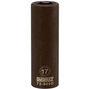 DeWalt Metric Deep Impact Socket, 6-Point, Black Oxide, 1/2 In. Drive, 17mm - DWMT73949 DeWalt Metric Deep Impact Socket, 6-Point, Black Oxide, 1/2 In. Drive, 17mm - DWMT73949
