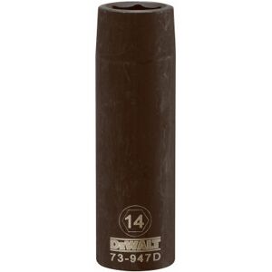 DeWalt Metric Deep Impact Socket, 6-Point, Black Oxide, 1/2 In. Drive, 14mm - DWMT73947 DeWalt Metric Deep Impact Socket, 6-Point, Black Oxide, 1/2 In. Drive, 14mm - DWMT73947