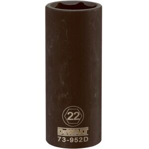 DeWalt Metric Deep Impact Socket, 6-Point, Black Oxide, 1/2 In. Drive, 22mm - DWMT73952 DeWalt Metric Deep Impact Socket, 6-Point, Black Oxide, 1/2 In. Drive, 22mm - DWMT73952