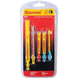 Starrett Multi-Purpose Cutting Jigsaw Blades Kit - 5 Pieces BU2 Unified Shank Bi-Metal St Starrett Multi-Purpose Cutting Jigsaw Blades Kit - 5 Pieces BU2 Unified Shank Bi-Metal St