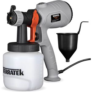 Terratek Electric Paint Sprayer 350W, HVLP Hand Held Fence Spray Gun 800ml Conta Terratek Electric Paint Sprayer 350W, HVLP Hand Held Fence Spray Gun 800ml Conta