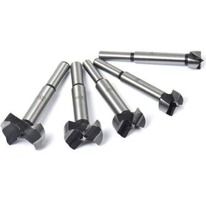 Malayas Forstner Wood Drilling 5 Pieces Drill Bit Set 15mm - 35mm Woodworking Hinge Bori Malayas Forstner Wood Drilling 5 Pieces Drill Bit Set 15mm - 35mm Woodworking Hinge Bori