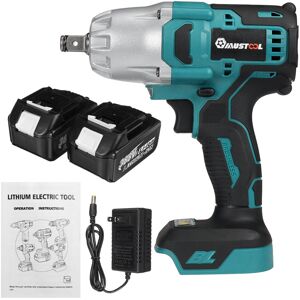 GreenZech (Two Batteries US Plug) 388VF 3000RPM 1600N.m Brushless Cordless Electric Wrench GreenZech (Two Batteries US Plug) 388VF 3000RPM 1600N.m Brushless Cordless Electric Wrench