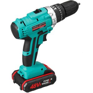 GreenZech (Two Batteries, US Plug) 1200mAh 48VF Brushless Cordless Impact Drill Electric I GreenZech (Two Batteries, US Plug) 1200mAh 48VF Brushless Cordless Impact Drill Electric I