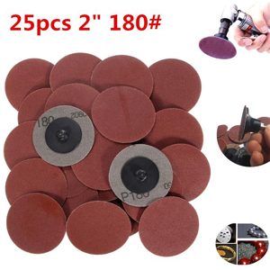 Unbranded 25pcs 2 Inch 180 Grit Roll Lock Sanding Discs R-Type Abrasive Tool Unbranded 25pcs 2 Inch 180 Grit Roll Lock Sanding Discs R-Type Abrasive Tool