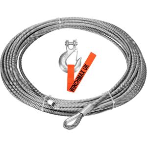 WINCHMAX Winch Cable Wire Rope 26m x 9.5mm with3/8 inch Clevis Hook. Suitable fo WINCHMAX Winch Cable Wire Rope 26m x 9.5mm with3/8 inch Clevis Hook. Suitable fo