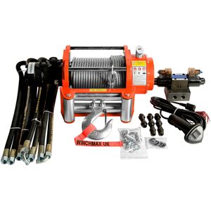 WINCHMAX 10,000lb Hydraulic Winch. 25m x 9.1mm Steel Rope. 12V System. WINCHMAX 10,000lb Hydraulic Winch. 25m x 9.1mm Steel Rope. 12V System.