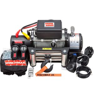 WINCHMAX 13,500lb Military Grade 12V Winch. 26m x 9.5mm Steel Rope. WINCHMAX 13,500lb Military Grade 12V Winch. 26m x 9.5mm Steel Rope.