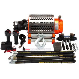 WINCHMAX 20,000lb Hydraulic Z Winch. 25m x 14mm Steel Rope. 24V System. WINCHMAX 20,000lb Hydraulic Z Winch. 25m x 14mm Steel Rope. 24V System.
