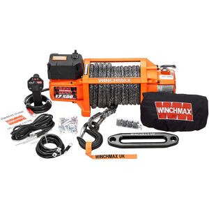 WINCHMAX 17,500lb 12V Electric Winch. 26m 13mm Dyneema Rope. WINCHMAX 17,500lb 12V Electric Winch. 26m 13mm Dyneema Rope.