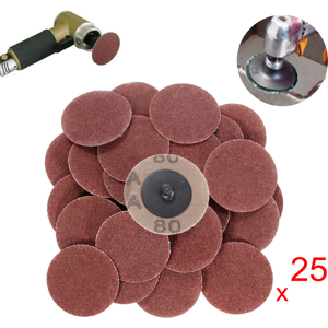 Unbranded 25pcs 2 Inch 80 Grit Roll Lock Sanding Discs with Holder R-Type Abrasive Tool Unbranded 25pcs 2 Inch 80 Grit Roll Lock Sanding Discs with Holder R-Type Abrasive Tool