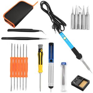GreenZech (US Plug) 18Pcs 60W 110V/220V Adjustable Temperature Welding Solder Iron Tool 20 GreenZech (US Plug) 18Pcs 60W 110V/220V Adjustable Temperature Welding Solder Iron Tool 20