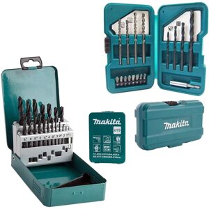 Makita D-54081 HSS 19 PC Ground Point + D-45858 17 PC Drill Masonry Wood Metal Makita D-54081 HSS 19 PC Ground Point + D-45858 17 PC Drill Masonry Wood Metal