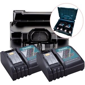 2X Makita DC18RC 18v 22min Intelligent FAST Lithium Battery Charger + Inlay 2X Makita DC18RC 18v 22min Intelligent FAST Lithium Battery Charger + Inlay