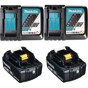Makita BL1830 18v 2x LXT 3.0ah Lithium Batteries + DC18RC Dual Pack Fast Charger Makita BL1830 18v 2x LXT 3.0ah Lithium Batteries + DC18RC Dual Pack Fast Charger