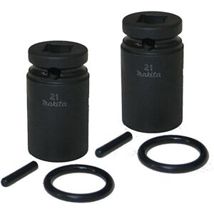 2 x Makita 134833-2 1/2" 21mm Scaffolders Impact Socket 52mm Long Retaining Pin 2 x Makita 134833-2 1/2" 21mm Scaffolders Impact Socket 52mm Long Retaining Pin