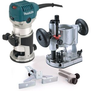 Makita RT0700CX4 240V 1/4" Router Laminate Trimmer with Guide and Plunge Base Makita RT0700CX4 240V 1/4" Router Laminate Trimmer with Guide and Plunge Base