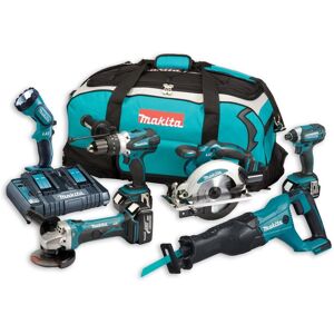 Makita Dlx6044pt 18v 6 Piece Lxt Multi Tool Kit Lithium Ion - 3 X 5.0ah Makita Dlx6044pt 18v 6 Piece Lxt Multi Tool Kit Lithium Ion - 3 X 5.0ah
