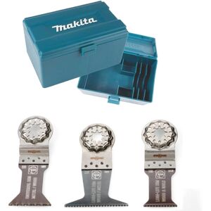 Fein Makita Starlock E-Cut Saw Blade 3PC Multi Tool Set Wood & Metal Plunge +Box Fein Makita Starlock E-Cut Saw Blade 3PC Multi Tool Set Wood & Metal Plunge +Box