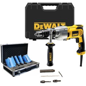 Dewalt D21570K Dry Diamond Core Drill Rotary Percussion 110v + 10 Piece Core Set Dewalt D21570K Dry Diamond Core Drill Rotary Percussion 110v + 10 Piece Core Set