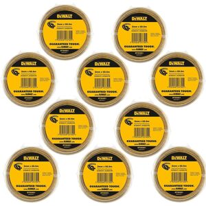 10x Dewalt DT20651-QZ Line Trimmer Wire 2mm 68.6m Dewalt DCM561 DCM561P1 DCM56PB 10x Dewalt DT20651-QZ Line Trimmer Wire 2mm 68.6m Dewalt DCM561 DCM561P1 DCM56PB