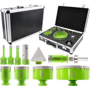 FACHLICH Diamond Core Drill Bits Set - Tile Hole Saw Kit 6/8/10/25/35/50/68/110M FACHLICH Diamond Core Drill Bits Set - Tile Hole Saw Kit 6/8/10/25/35/50/68/110M