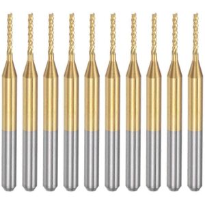 Unbranded 10PCS Titanium Coat Carbide End Mill Engraving Milling Cutter CNC Router Bits fo Unbranded 10PCS Titanium Coat Carbide End Mill Engraving Milling Cutter CNC Router Bits fo