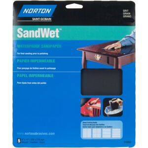 Symantec 9" X 11" Wet Sand Sheet 2000 Grit (5) Symantec 9" X 11" Wet Sand Sheet 2000 Grit (5)